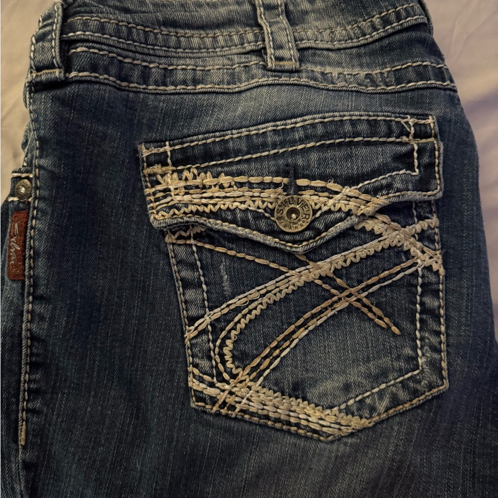 Silver Jeans Blue Denim with Embroidered Details